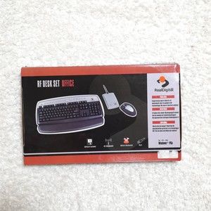 RF Desk Set Office Wireless Keyboard & Mouse Bundle AKM9600/8-US